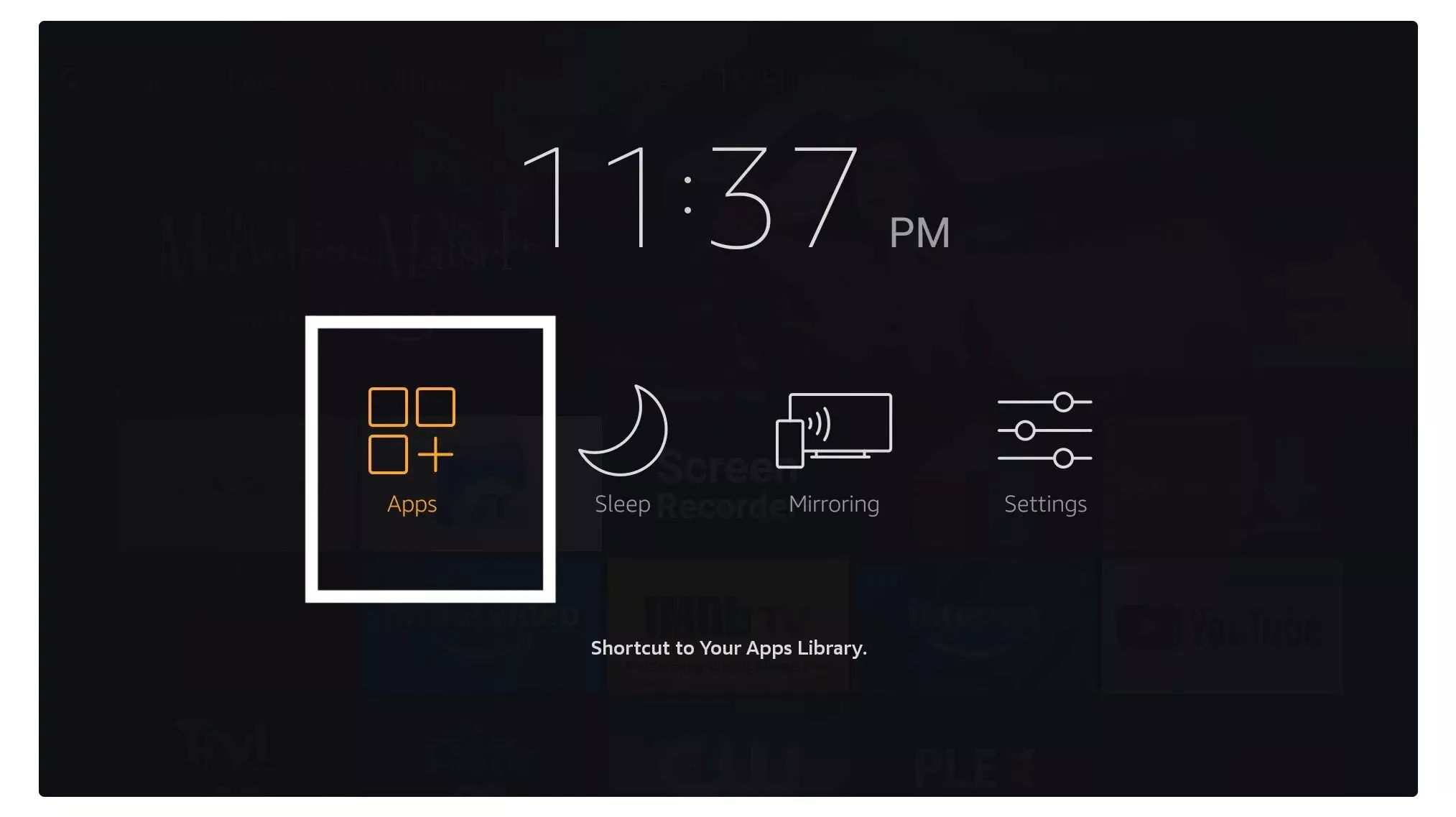 Step 15: Go to Your Apps & Channels or hold the Home button...