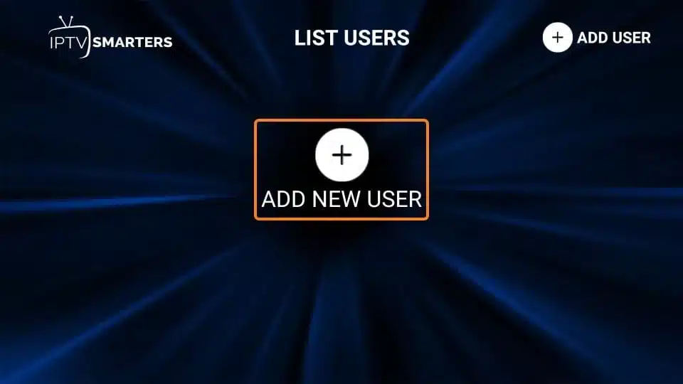 Step 18: Select Add User to create your profile....